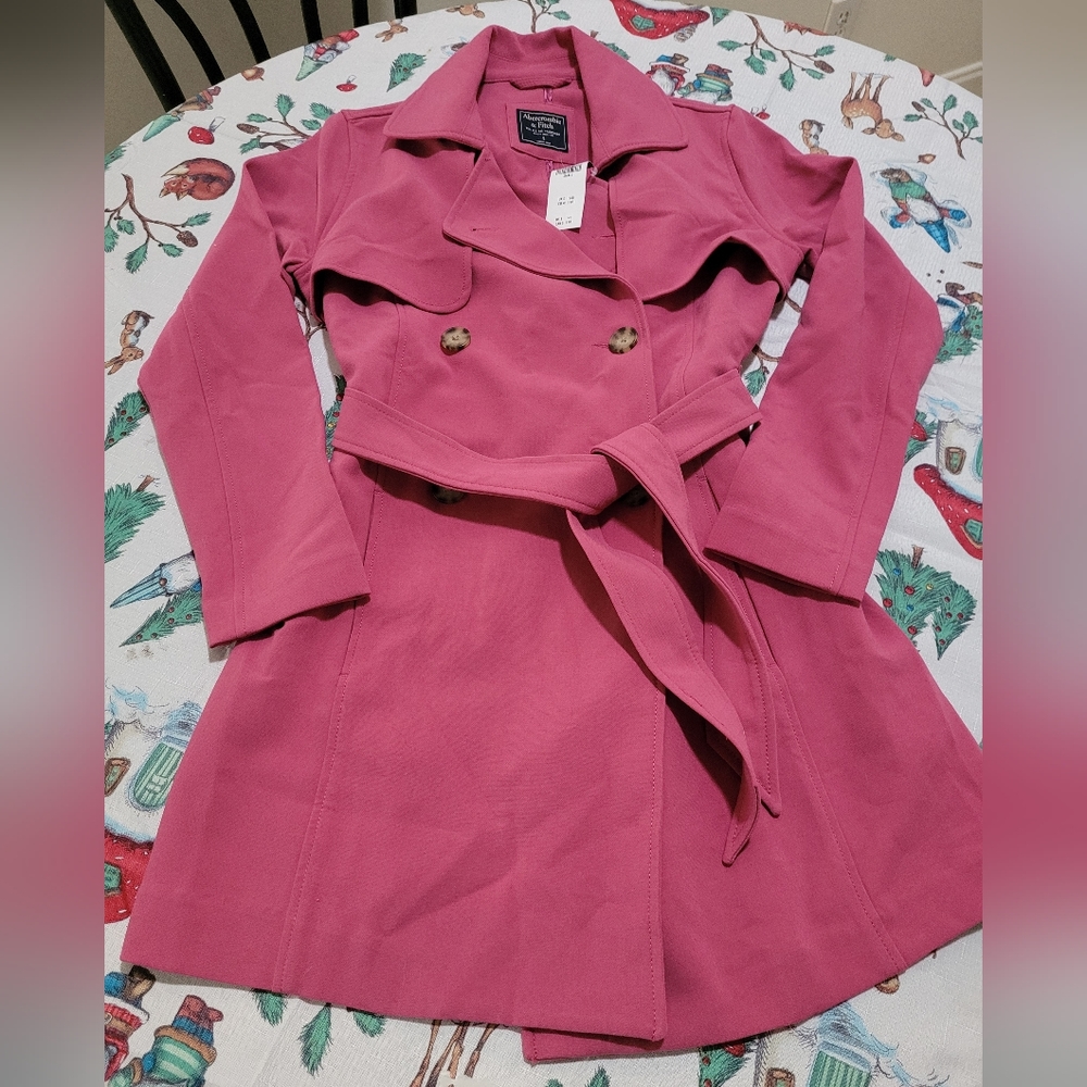 Abercrombie drapey trench coat